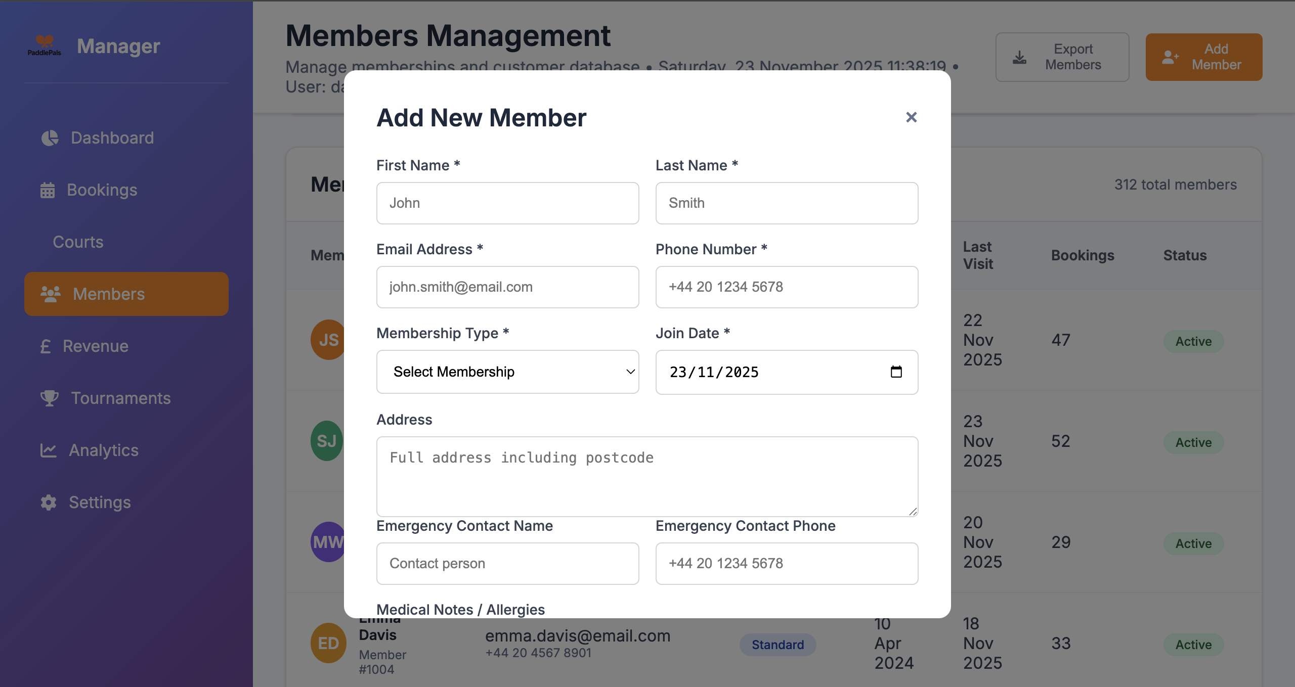 Member Activity